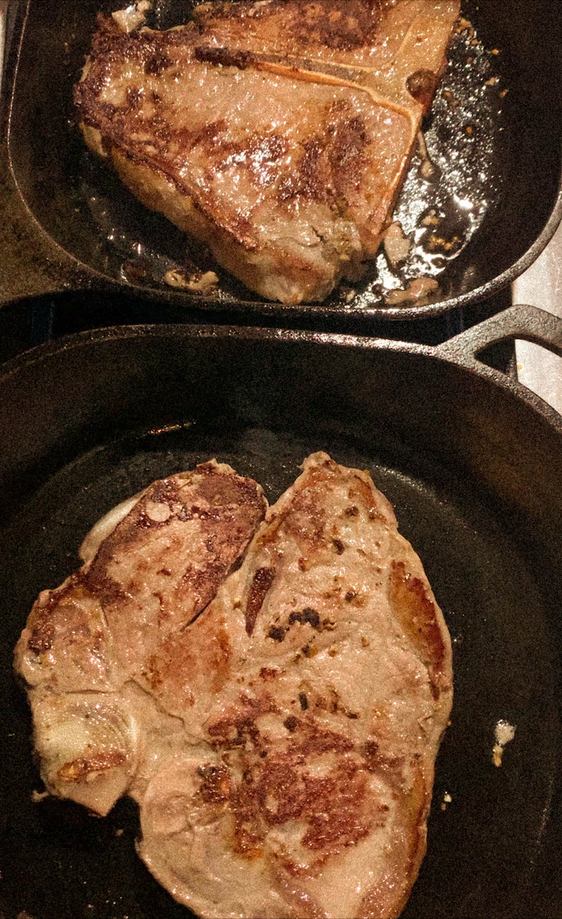 Beef t-bone steak